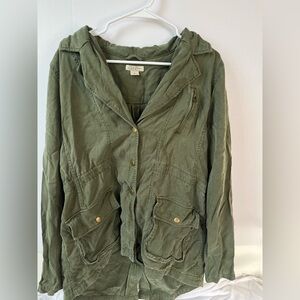 Lucky Brand Utility Jacket in Army Green